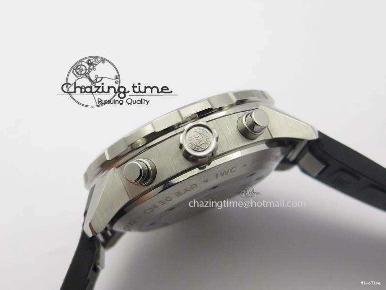 MIROTIME 0512 Aquatimer Chrono IW376803 V6F 1:1 Best Edition Blue Dial On Rubber Strap A WellDesigned 7282
